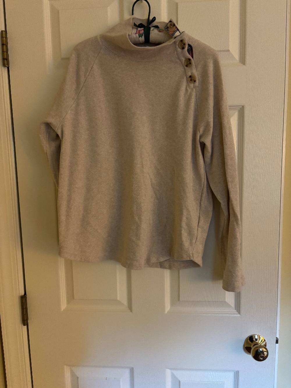 JCREW sweatshirt with button detail